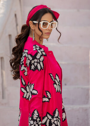 Ambrosia - Printed Jacket with Inner Dress