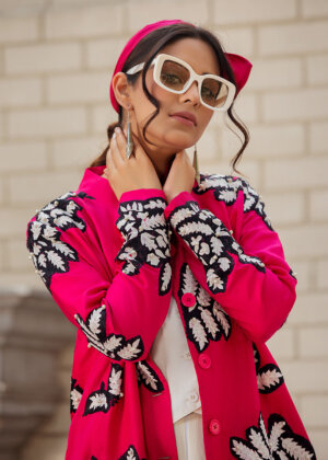 Ambrosia - Printed Jacket with Inner Dress