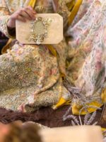 Anaya gold pearl Clutches - Treasure World