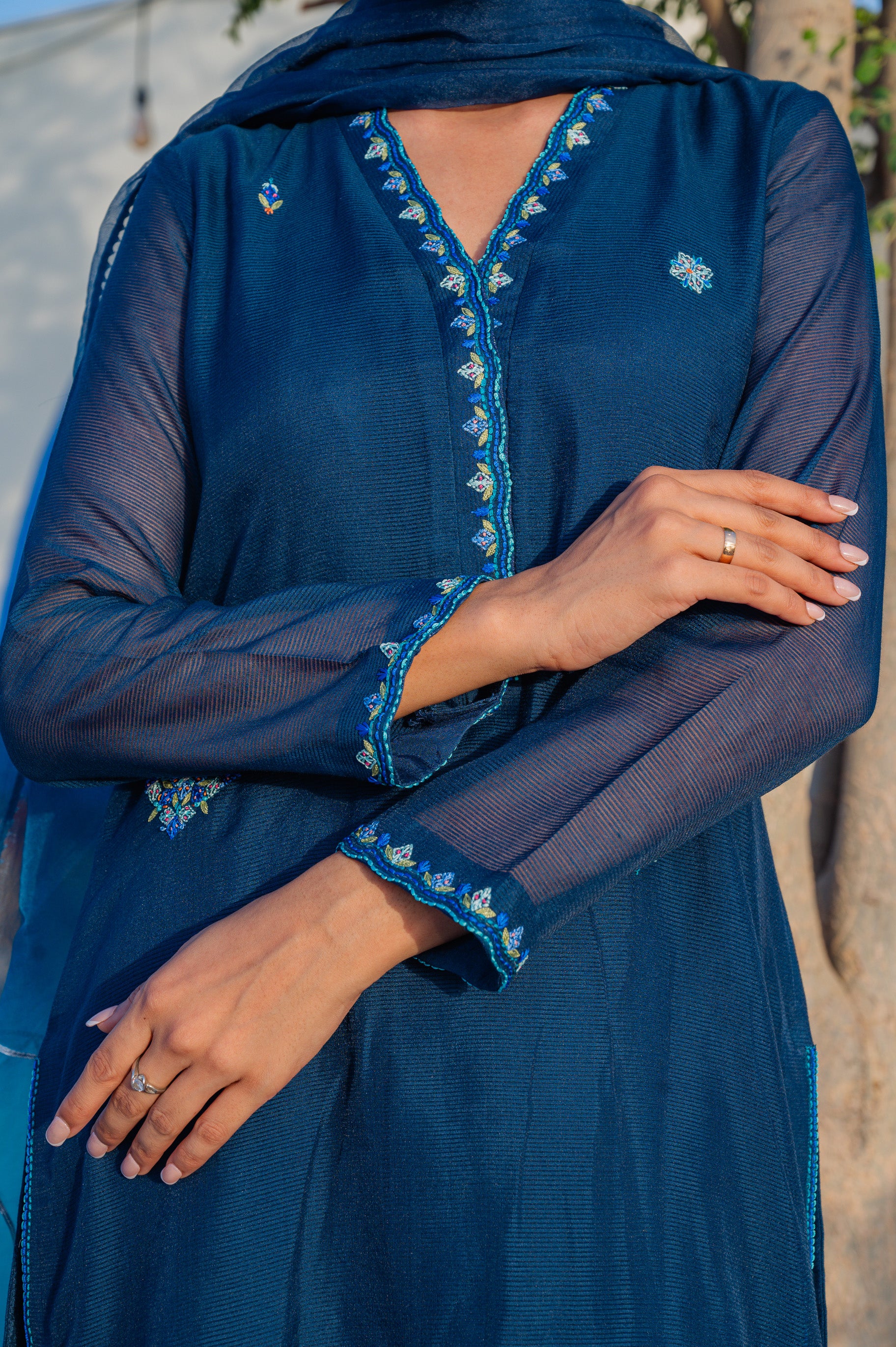 AYLA SHIRT & PANTS WITH DUPATTA AA-0141 - Image 3