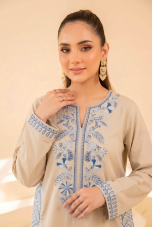 BEIGE COBALT | 2PC STITCHED