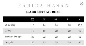 Black Crystal Rose Shirt
