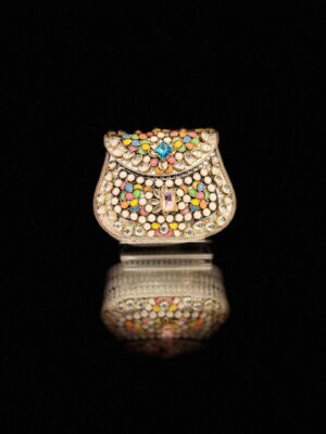 Bloom Baby silver Mini Clutch - Treasure World