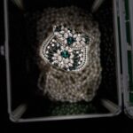 Bloom Baby silver Mini Clutch - Treasure World