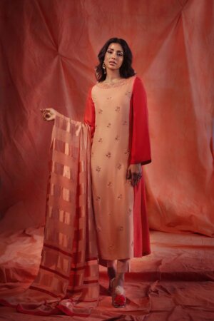 Coral Charm Rawsilk