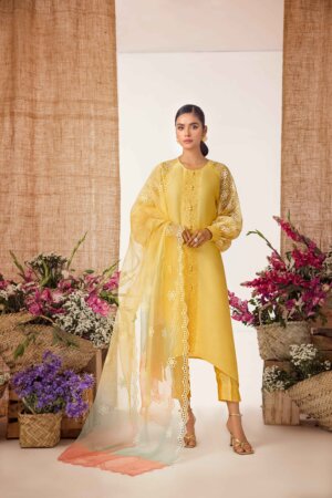 Daffodil Yellow Raw Silk