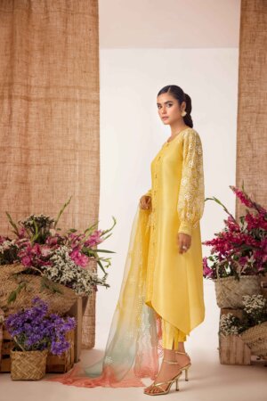 Daffodil Yellow Raw Silk