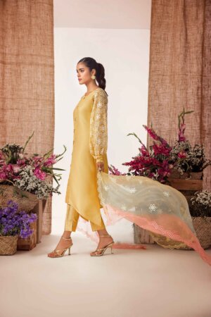 Daffodil Yellow Raw Silk