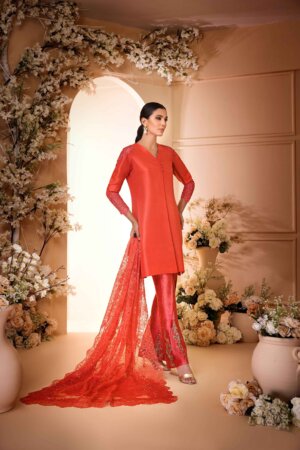 Deep Salmon Rawsilk