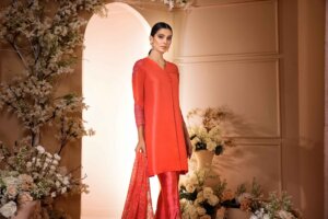 Deep Salmon Rawsilk