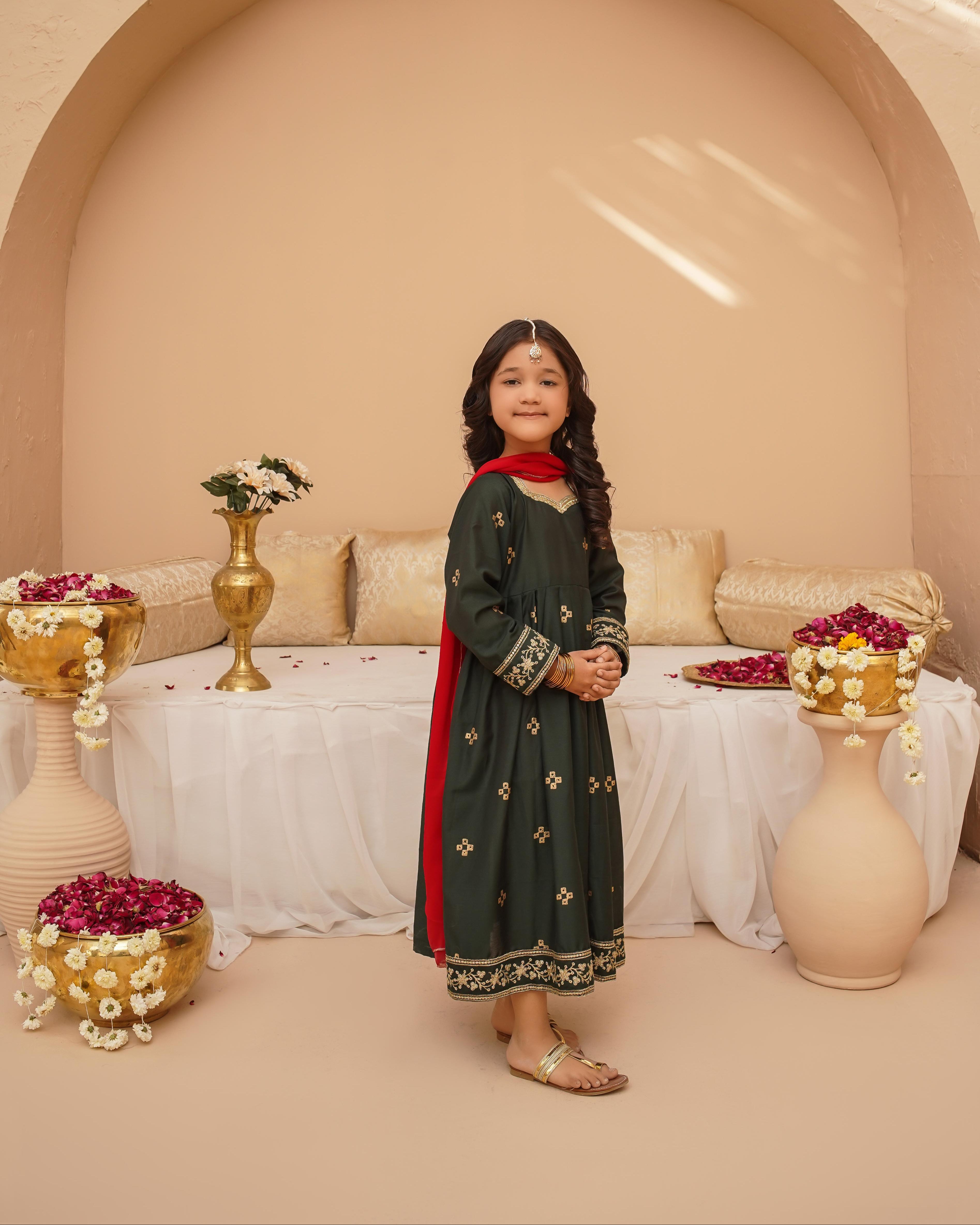 Emarald Aura Frock - Girl - Image 2