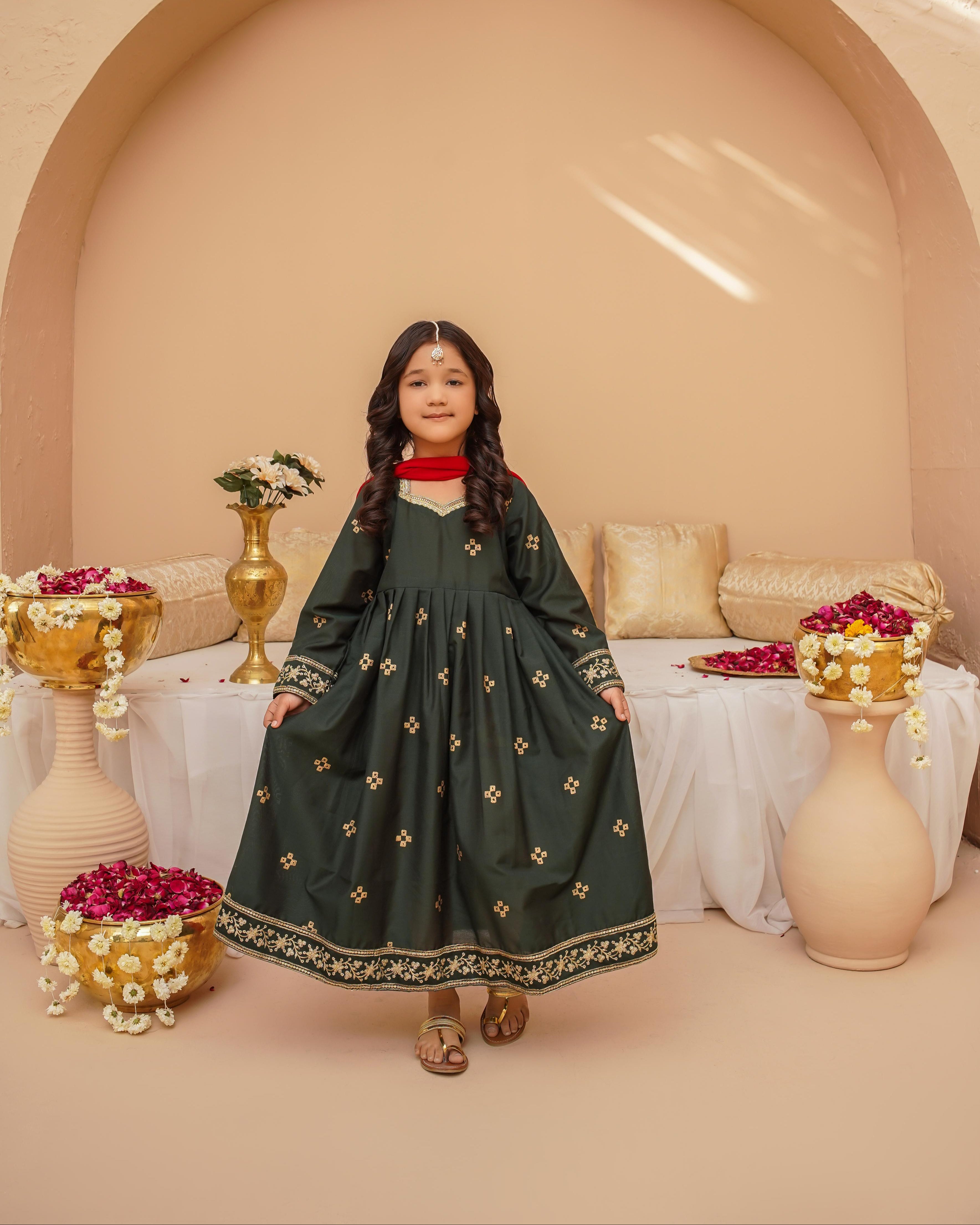 Emarald Aura Frock - Girl - Image 3