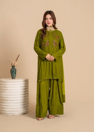 Evening Olive Dress