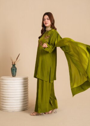 Evening Olive Dress
