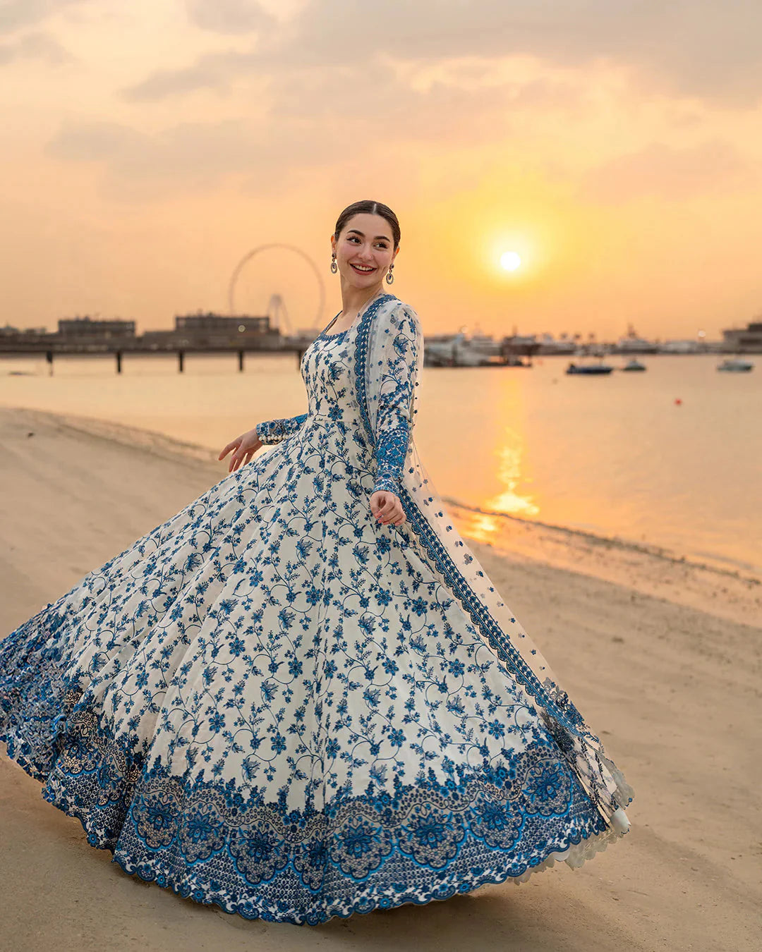 Faiza Saqlain 3 Pc Luxury Lawn Embroidered | Jehona - Image 2