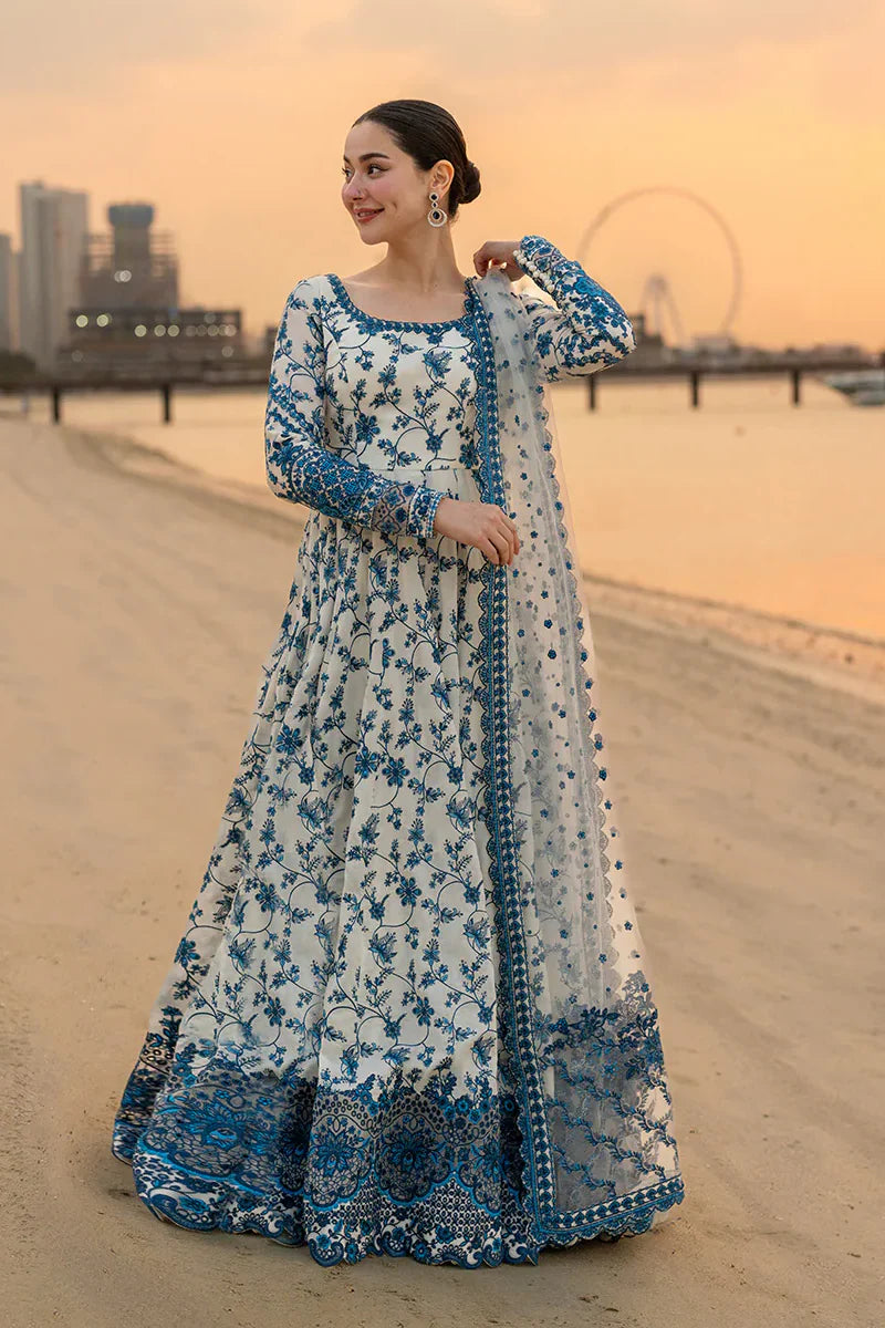 Faiza Saqlain 3 Pc Luxury Lawn Embroidered | Jehona - Image 5
