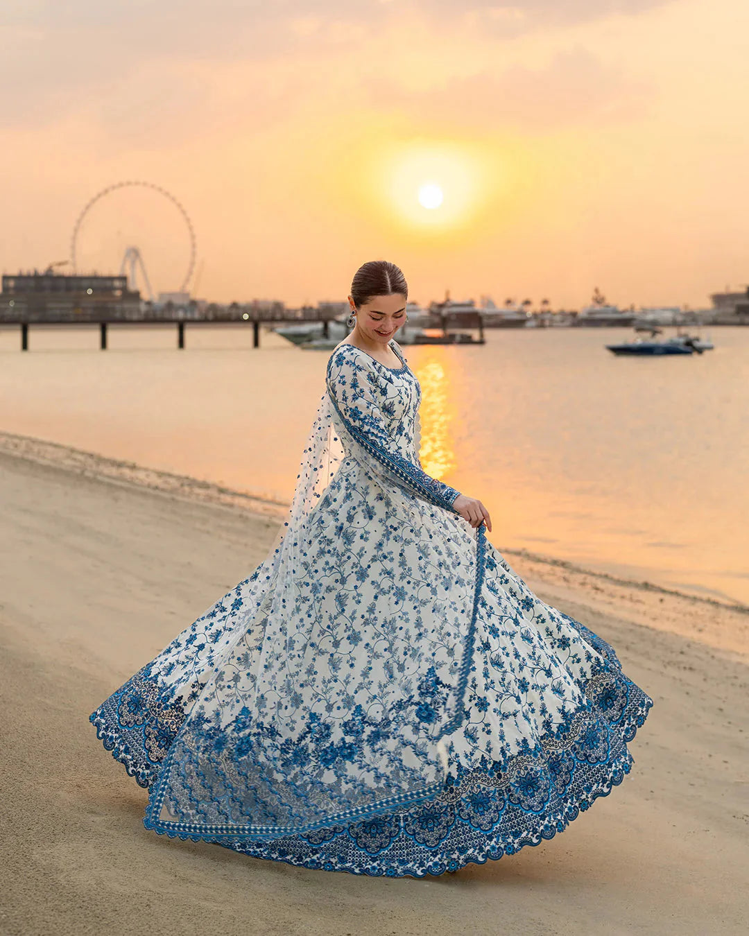 Faiza Saqlain 3 Pc Luxury Lawn Embroidered | Jehona - Image 8