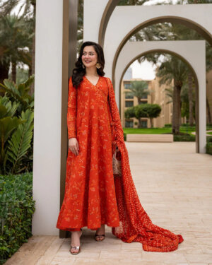 Faiza Saqlain Denisa Embroidered Lawn Suit with Chiffon Dupatta