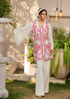 Florentina - Embroidered White Suit