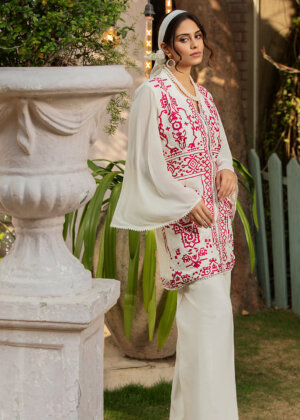 Florentina - Embroidered White Suit