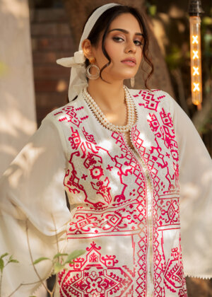 Florentina - Embroidered White Suit