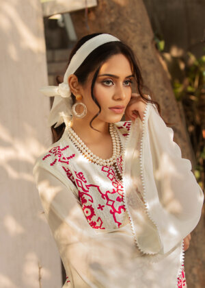 Florentina - Embroidered White Suit