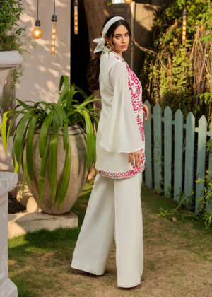 Florentina - Embroidered White Suit