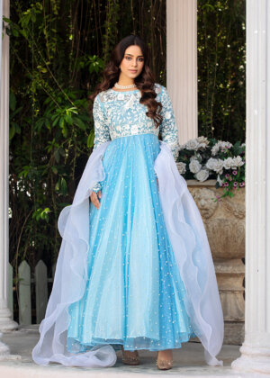 Hyacinth - Sky Blue Maxi Dress