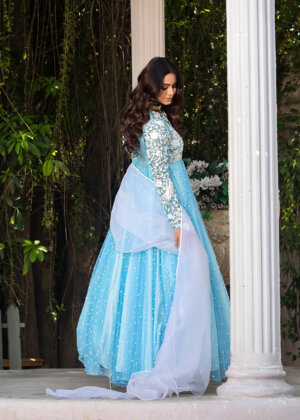 Hyacinth - Sky Blue Maxi Dress