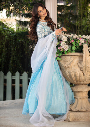 Hyacinth - Sky Blue Maxi Dress