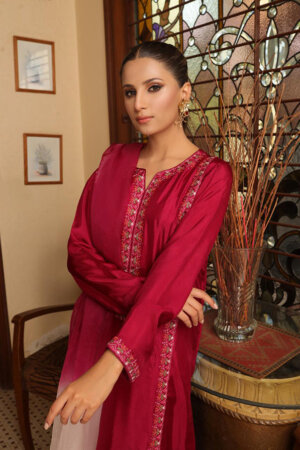 ILSA SHIRT WITH PANTS & DUPATTA AA-09605