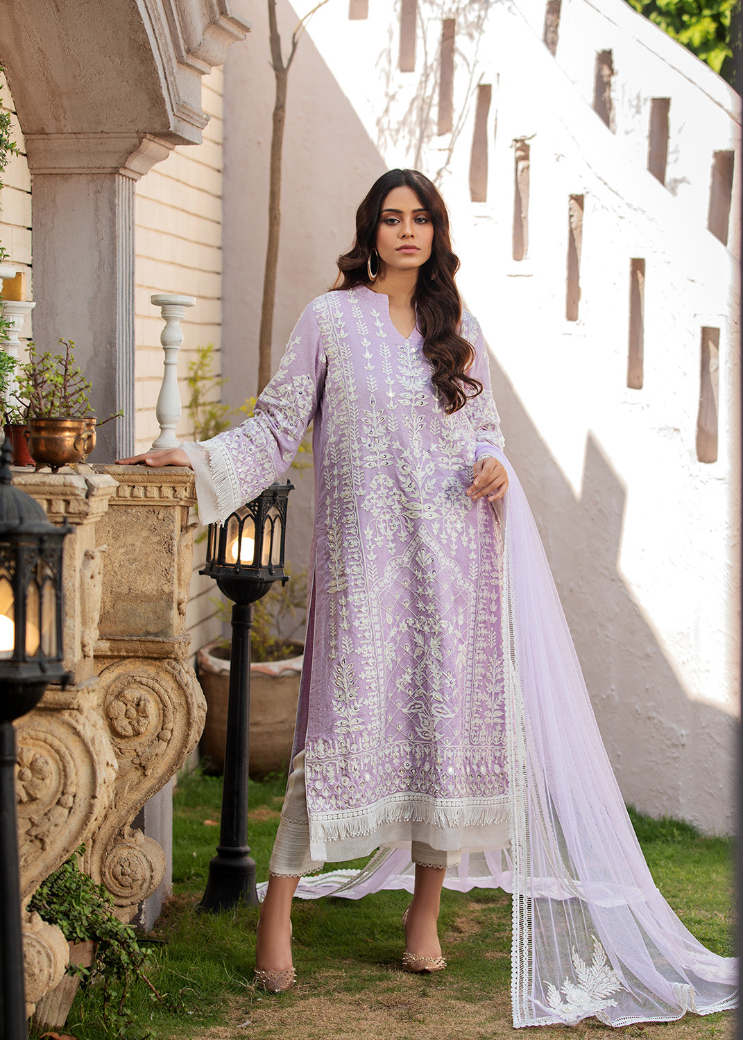 Lilac - Embroidered Lilac Suit