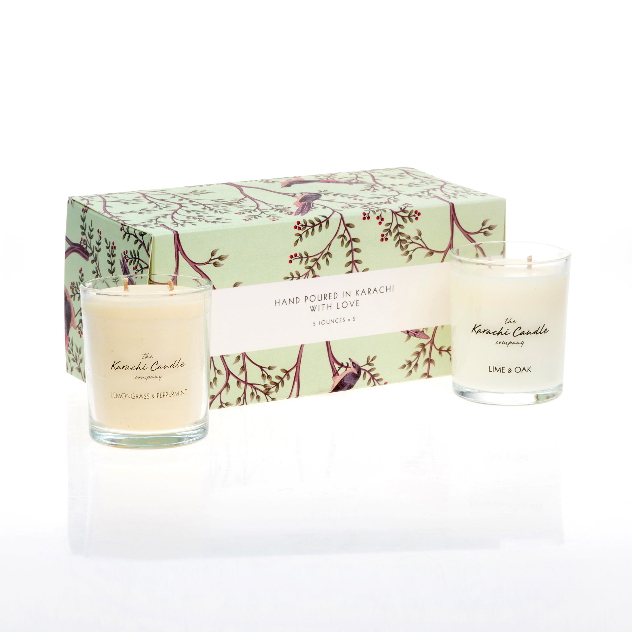 Lime & Oak, Lemongrass & Peppermint Medium Duo - Image 2