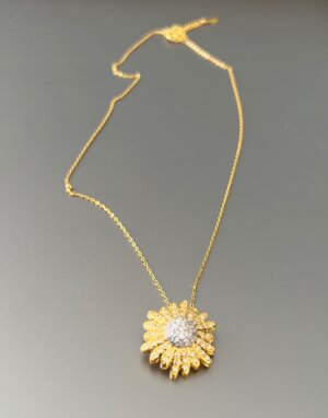mini Sunflower necklace