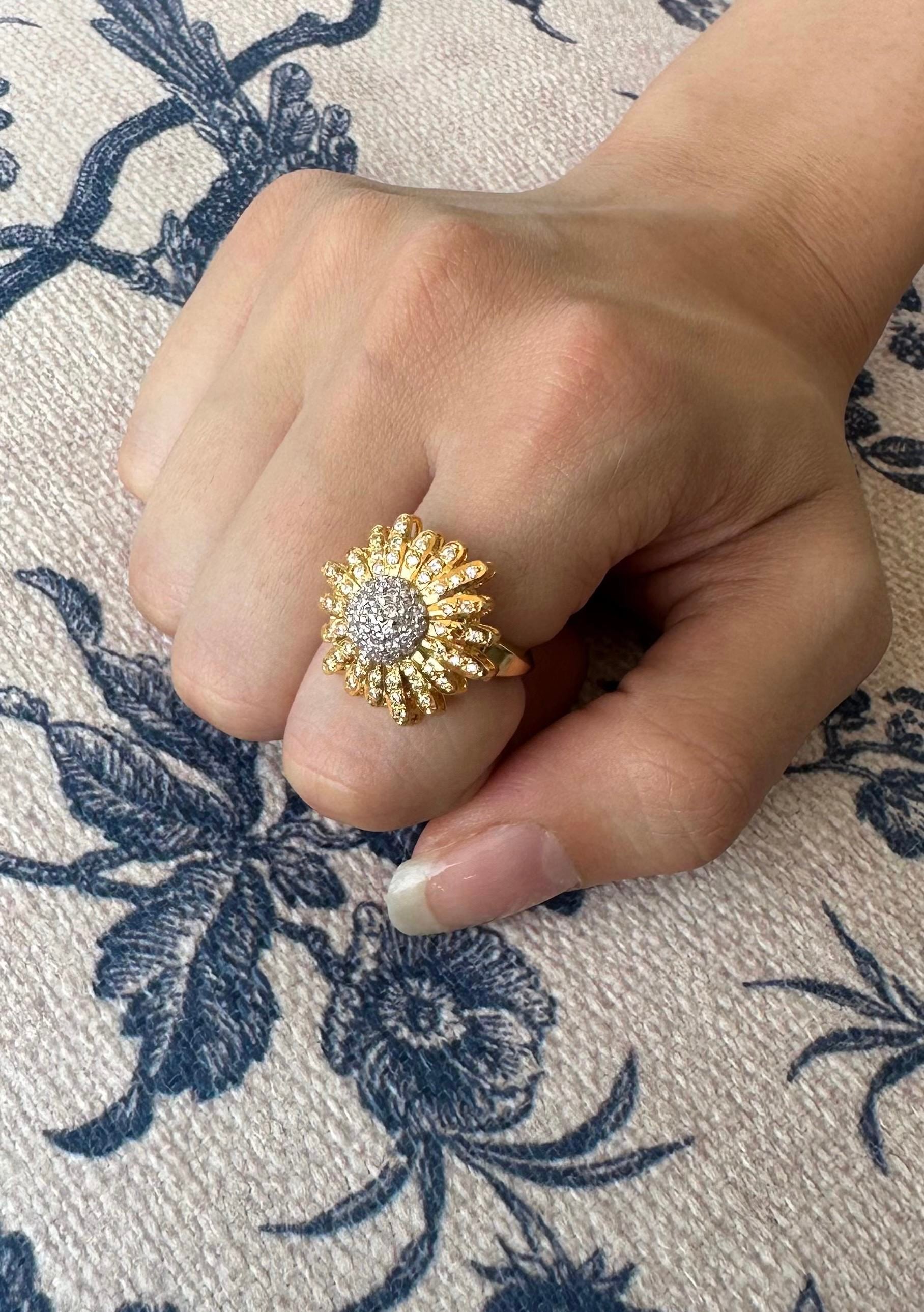 mini Sunflower ring - Image 2