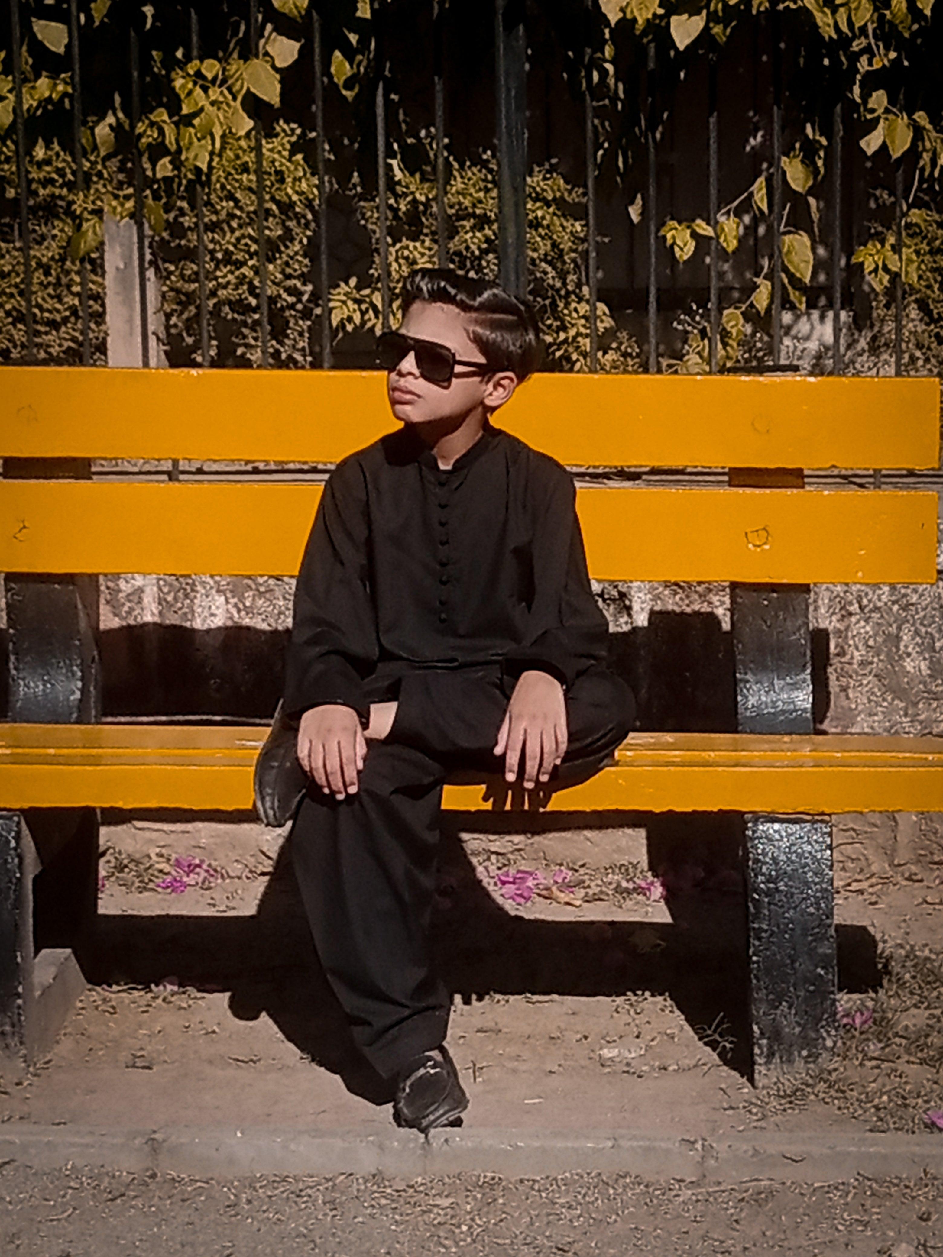 Mom4Little - Black Kameez Shalwar set - Image 2