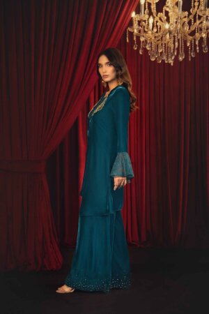 Mystic Teal Velvet