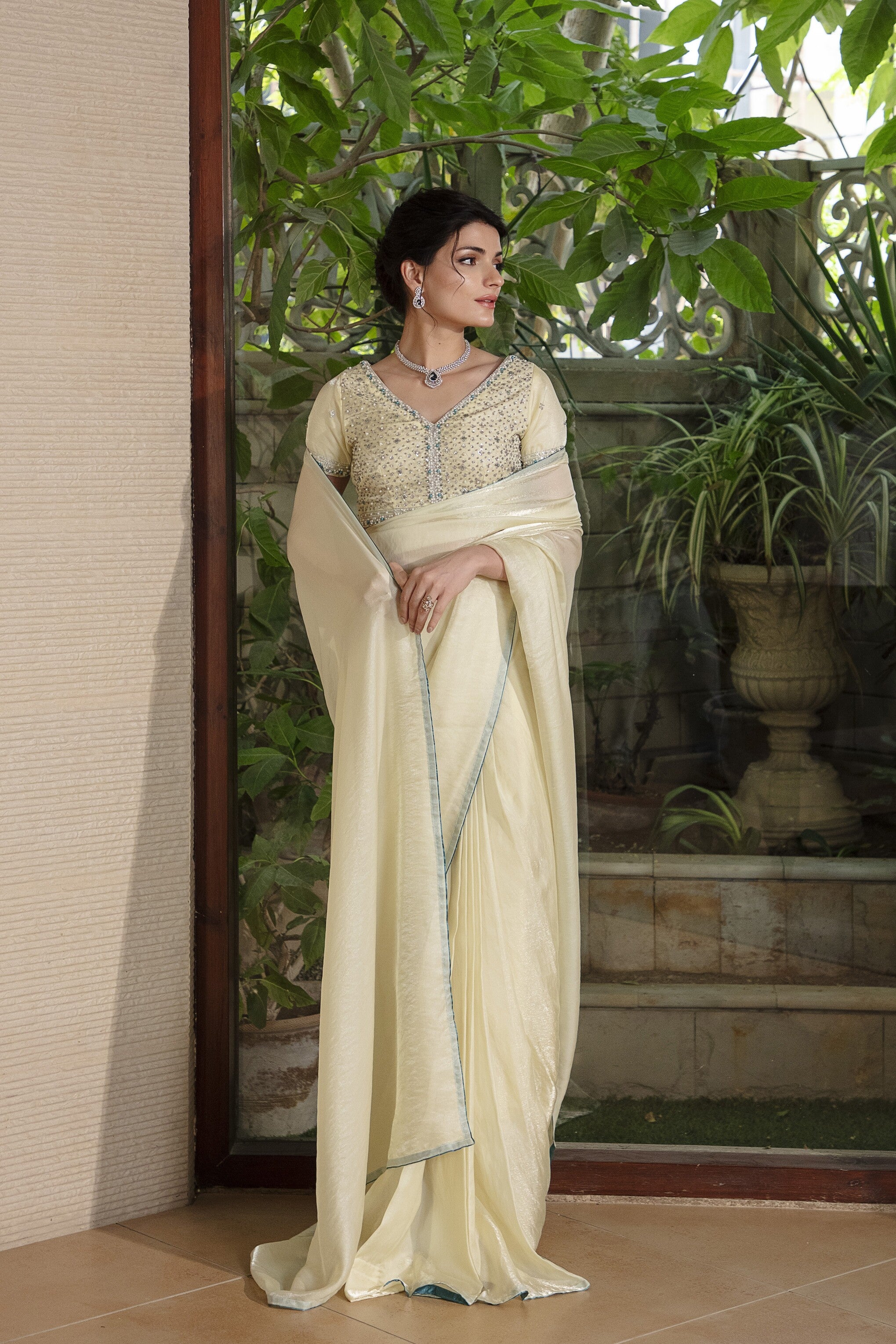 Pastel Radiance Saree - Image 2