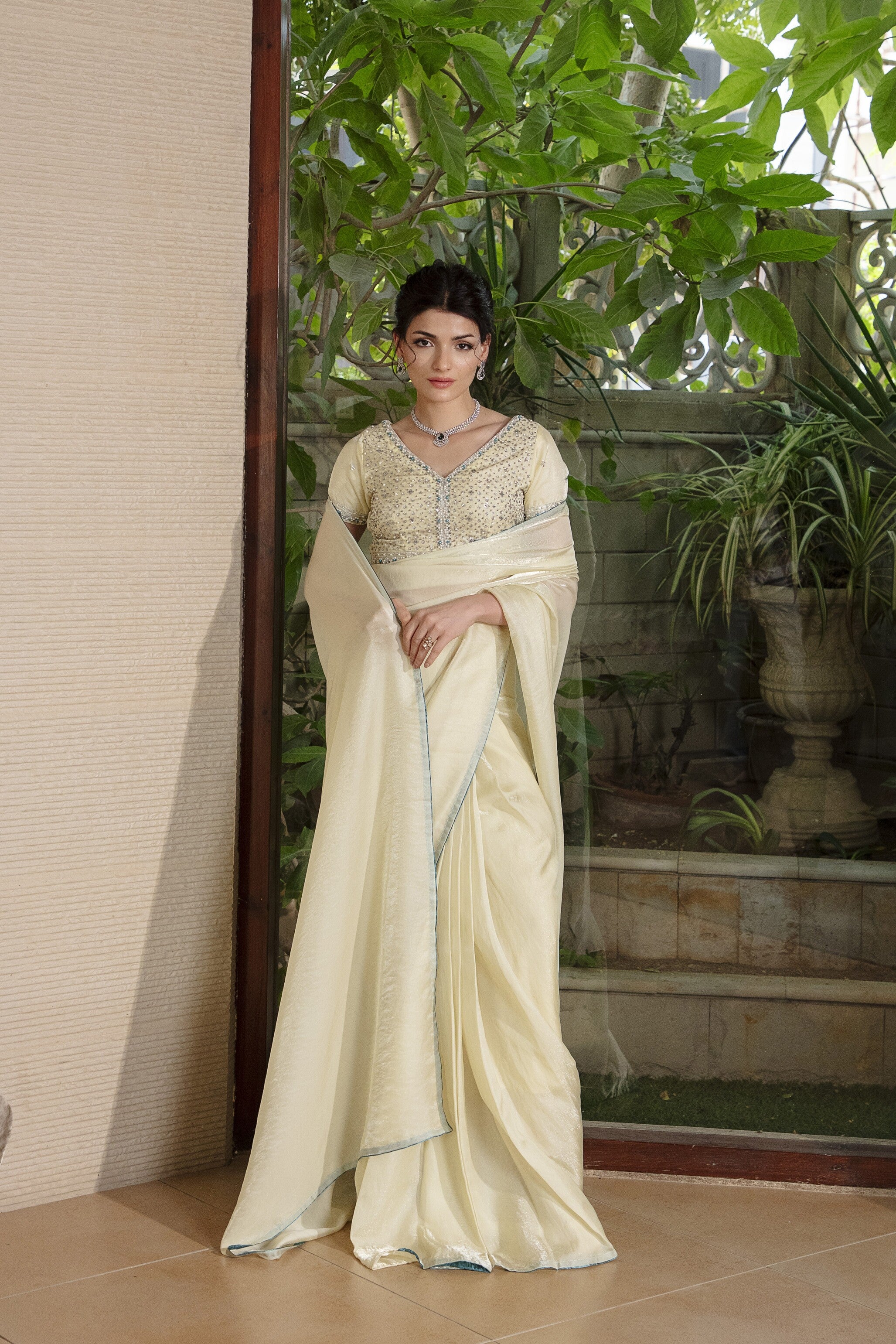 Pastel Radiance Saree - Image 3