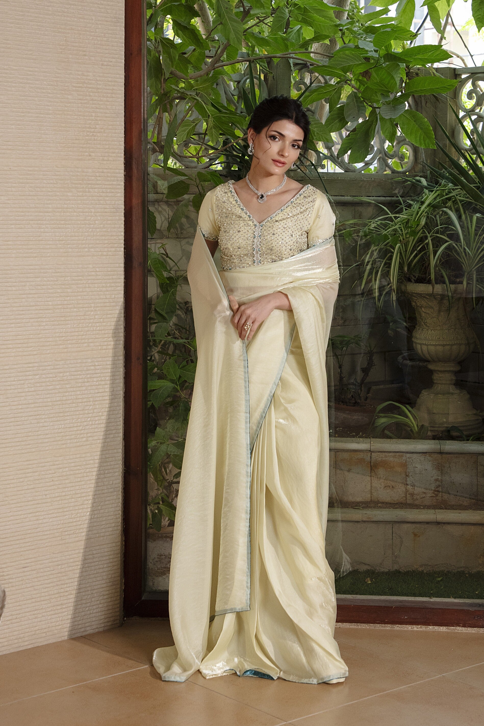 Pastel Radiance Saree - Image 5