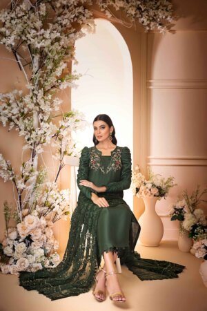 Pine Green Rawsilk