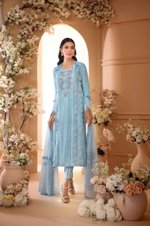 Powder Blue Rawsilk