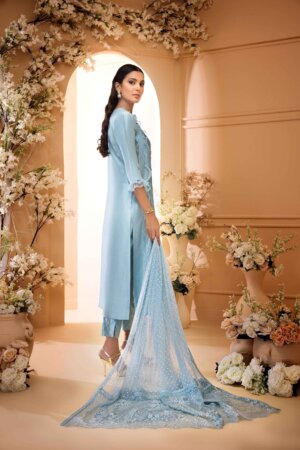 Powder Blue Rawsilk
