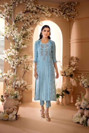 Powder Blue Rawsilk