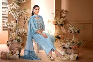 Powder Blue Rawsilk