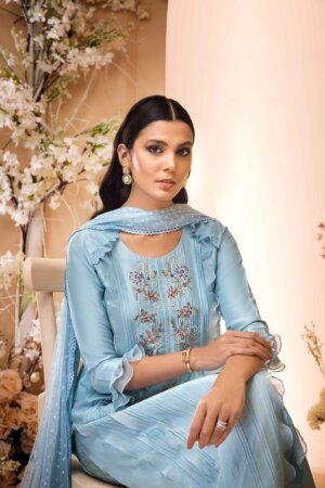 Powder Blue Rawsilk