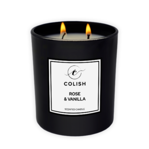 ROSE & VANILLA SCENTED CANDLE
