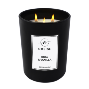ROSE & VANILLA SCENTED CANDLE