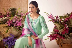 Sage Green Raw Silk
