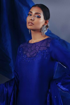 Sapphire Luxe Rawsilk